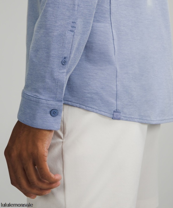 Lululemon Verkauf DELULU611 | Harbour Blue Commission Langarmshirt